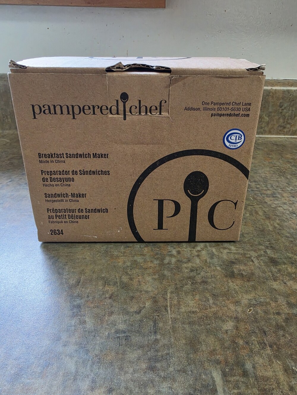 Pampered Chef Breakfast Sandwich Maker #2634